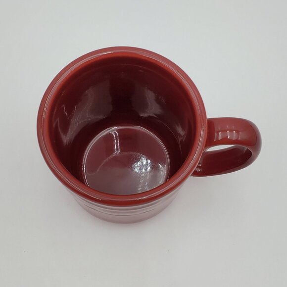 Longaberger Woven Traditions Paprika Mug Paprika Red Pottery Coffee Mug - Picture 3 of 5